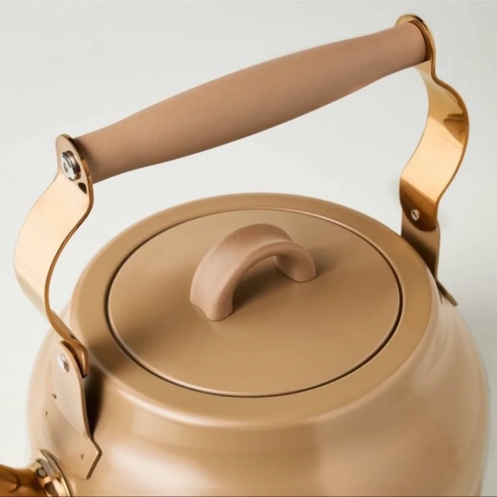 Teapot with Copper Accents Tan - Hearth & Hand Magnolia